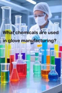 What chemicals are used in glove manufacturing