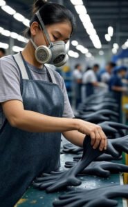 What is the process of glove manufacturing
