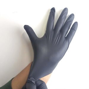 Black Latex Rubber Gloves