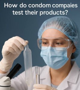 How do condom companies test their products