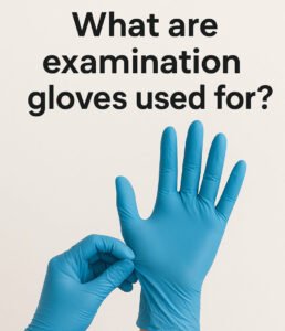 What are examination gloves used for