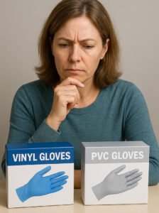 Are vinyl gloves the same as PVC gloves