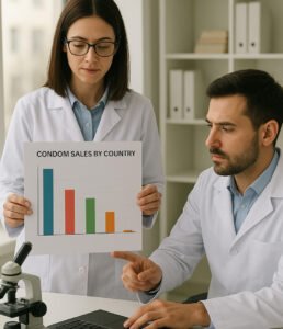 Which country has the highest condom sales