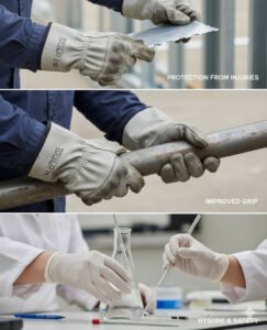 Why do workers use hand gloves2