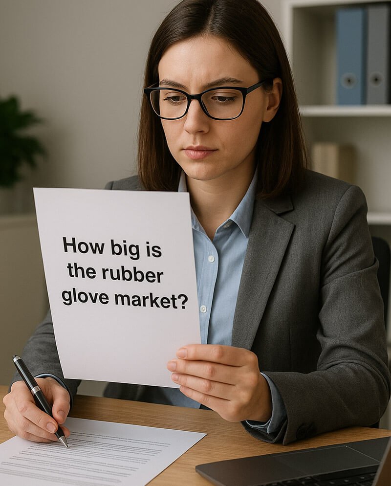 How big is the rubber glove market
