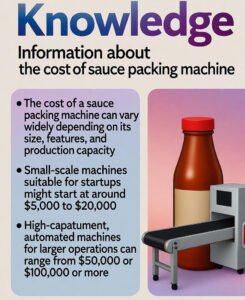 What is the cost of sauce packing machine