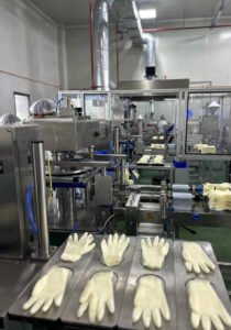 How are disposable gloves made