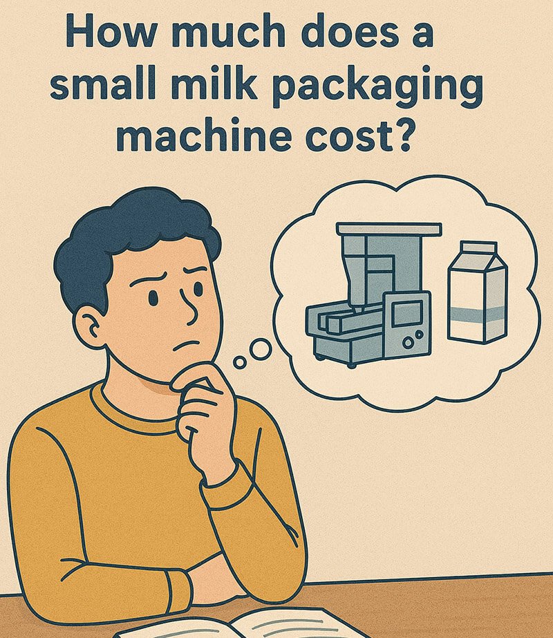 How much does a small milk packaging machine cost