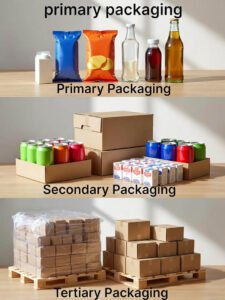 What are the three types of food packaging