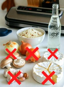 Which foods cannot be vacuum sealed