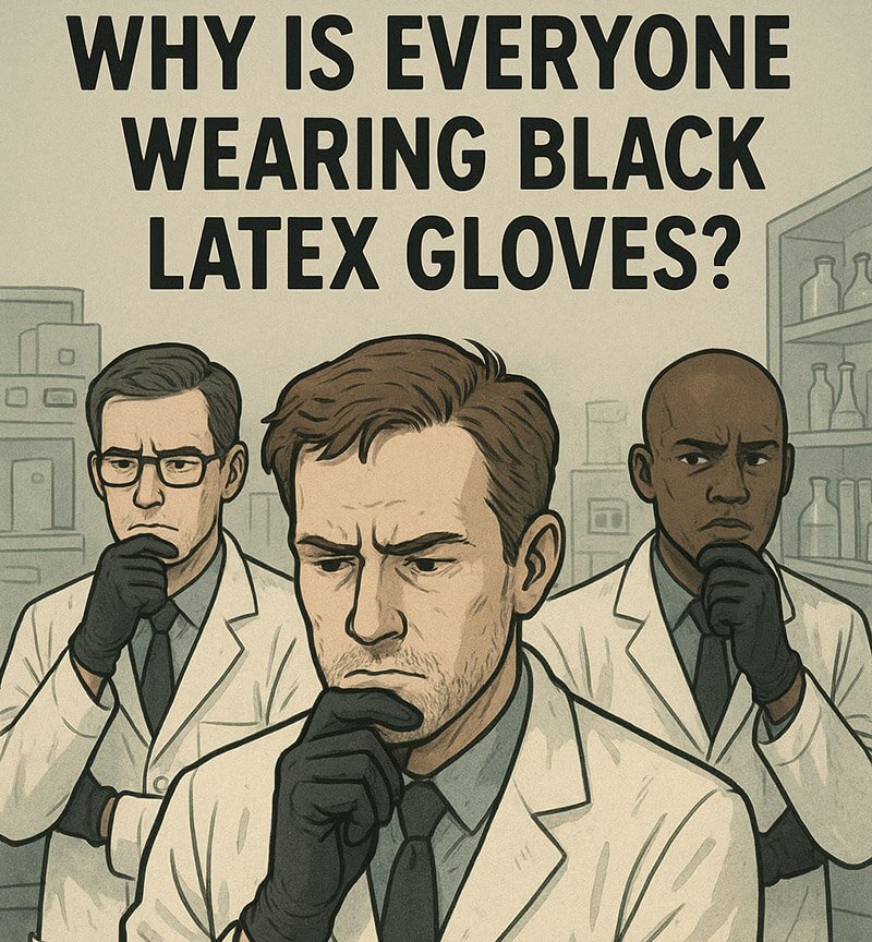 Why is everyone wearing black latex gloves