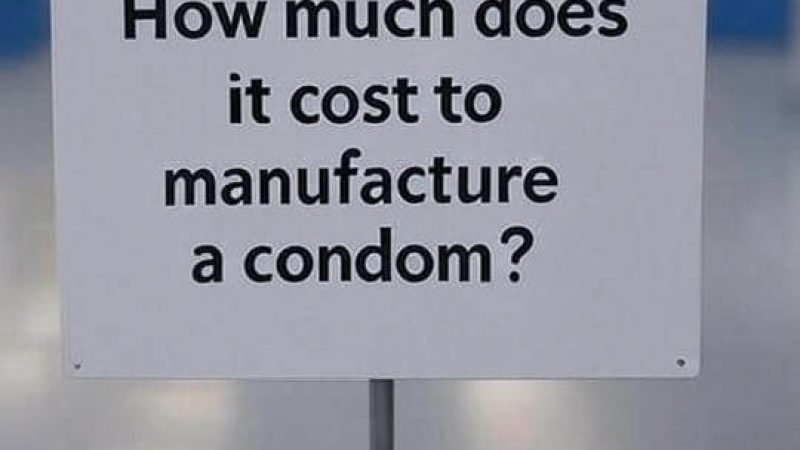 How much does it cost to manufacture a condom