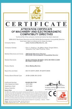 CE of Glove Production Line