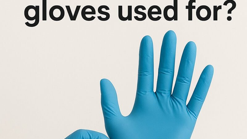 What are examination gloves used for