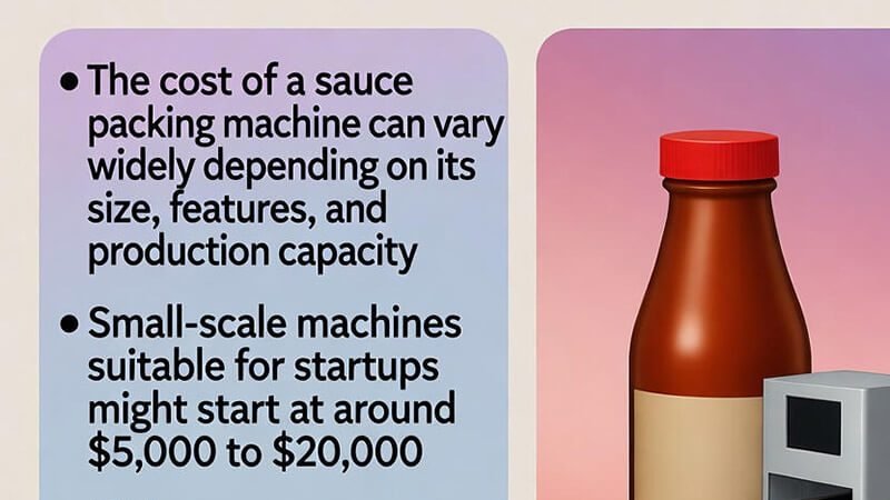 What is the cost of sauce packing machine