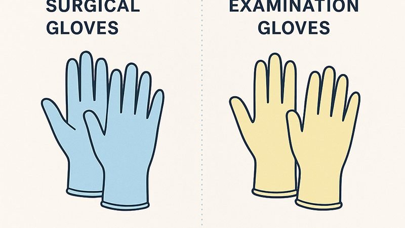 What's the difference between surgical gloves and examination gloves