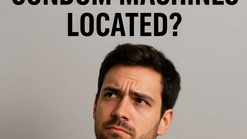Where are condom machines located